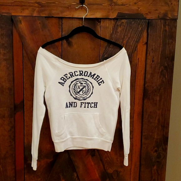 Abercrombie & Fitch Off-Shoulder Sweatshirt - Picture 1 of 3